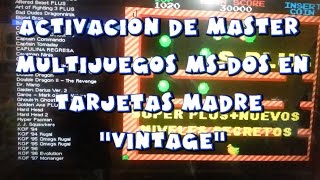 MASTER MULTIJUEGOS MSDOS EN TARJETAS quotVINTAGEquot RESUBIDO Y CON CC [upl. by Ohs]