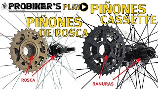 piñon cassette o piñon de rosca  cual es mejor ventajas y desventajas  nota probikers play [upl. by Fawna424]