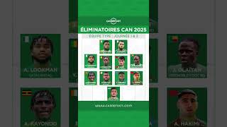 Découvrez notre équipe type qui combine les Journée 1 et 2 des éliminatoires de la CAN Maroc 2025 [upl. by Ekal153]