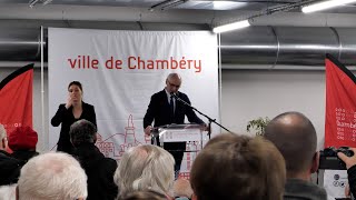 Le maire de Chambéry adresse ses voeux à la population [upl. by Conlon676]