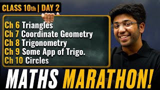 Class 10th Maths Marathon  CH 6 to CH 10 🔥  Shobhit Nirwan [upl. by Xad]