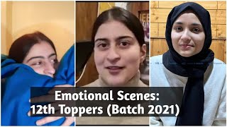 Emotional Scenes  12th Toppers  JKBOSE  Batch 2021  Kashmir Division [upl. by Afatsom]