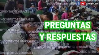 BANCO DE PREGUNTAS DE LA PRUEBA ESCRITA DE LA ESFM UA quotNORMALES DE BOLIVIAquot [upl. by Cherise]