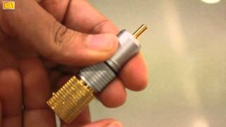 How to use Lock Type RCA Audio Video Connectors [upl. by Leanor]