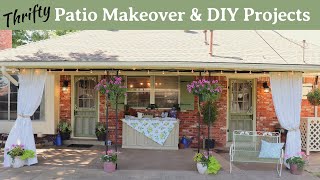 Budget Patio Makeover amp Decorate 8 Thrifty DIY Projects [upl. by Moersch]