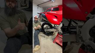 New Tire Time Dunlop D606 on CRF450RL [upl. by Nyad]