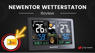 Newentor Wetterstation mit Außensensor Review  Gute Funk Wetterstation [upl. by Ennaeiluj]