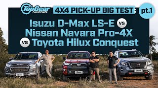 Isuzu DMax vs Nissan Navara vs Toyota Hilux Big Pickup Test part one  Top Gear Philippines [upl. by Snider]