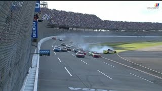 FINAL LAPS OF RACE  FINISH OF 2022 GEICO 500 NASCAR CUP SERIES AT TALLADEGA [upl. by Attelliw]