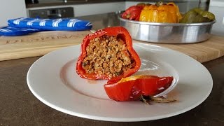 How to make Yemista Stuffed Bell Pepper [upl. by Anahsahs174]