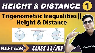 Height And Distance 01  Trigonometric Inequalities  Class 11JEE  RAFTAAR [upl. by Polinski371]