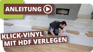 Klick Vinylboden mit HDF Trägerplatte [upl. by Ahseinad]