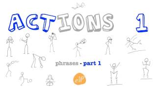 Learn Actions Vocabulary 1  Listen and Repeat  ELF Learning [upl. by Llevaj]