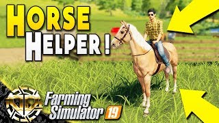 HORSE HELPER  MAKE MILLIONS FROM HORSES  Farming Simulator 19 Gameplay  Ravenport EP 13 [upl. by Enier]