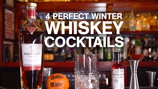 4 Perfect Winter Whiskey Cocktails [upl. by Teague]