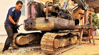 The Genius Mechanic Boy Repaired and Restored the Entire Giant Komasu Excavator in 86 Days No Break [upl. by Alleynad50]