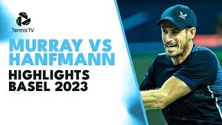 ENTERTAINING Andy Murray vs Yannick Hanfmann Highlights  Basel 2023 [upl. by Karlene]