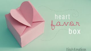 How To Make Easy Paper Box That Opens And Closes Heart Shape Paper Gift Box Origami  Heart Box [upl. by Mikol359]