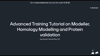 Advanced Training Tutorial on Modeller Homology Modelling and Protein validation [upl. by Ayoral]