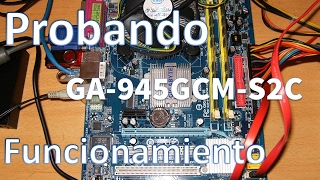 Tarjeta Madre Gigabyte GA945GCMS2C Socket 775 Micro ATX Intel 945GC Realtek ALC662 Audio Windows 7 [upl. by Thomey203]