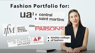 What to include in your portfolio for CSM Fashion Design amp LCF Parsons IFM RA Antwerp [upl. by Nelag297]