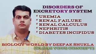 Disorders of Excretory system Disorders of Kidney [upl. by Kristie81]