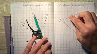 Symetralna odcinka i dwusieczna kąta [upl. by Jerman]