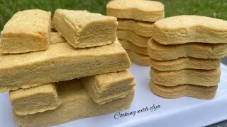 EASY SHORTBREAD COOKIES RECIPE  DELICIOUS HOMEMADE SCOTTISH SHORTBREAD  EASY AIR FRYER SHORTBREAD [upl. by Nomar306]