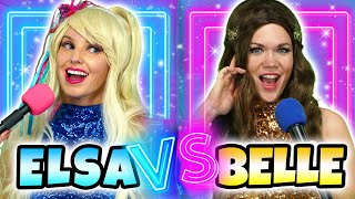 CINDERELLA vs BELLE Princess Rap Battle Sarah Michelle Gellar amp Whitney Avalon [upl. by Suhail]