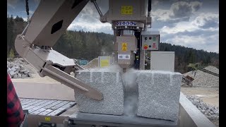 Building stone splitter  150t  Granite blocks splitting [upl. by Hilary636]