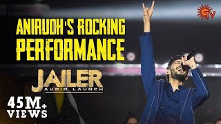 Anirudhs Rocking Performance of Hukum  Jailer Audio Launch [upl. by Pat]