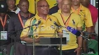 SAFRICAN PRESIDENT ZUMA SINGS TO MANDELA [upl. by Nosae981]