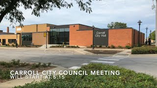 Carroll City Council Meeting  October 24 2022  Part 2 [upl. by Etteinotna]