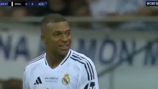 REAL MADRID vs ATALANTA  2  0 highlights and all goals UEFA Super cup 2024  Mbappe goal 2 [upl. by Ailenroc]