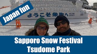 Japan Life  Travel Tip  Exploring Tsudome at the Sapporo Snow Festival in Hokkaido [upl. by Ydissak695]