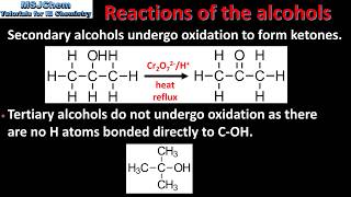 Oxidation Of Alcohols  A level amp IB Chemistry [upl. by Marilin]