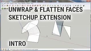 Flatten Faces SketchUp Extension  Introduction [upl. by Ardin]