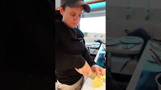 Day in the Life Yacht Chef belowdeck yacht chef crew yachtie food cooking [upl. by Jonme86]