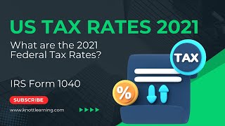 US Tax Rates for 2021  Form 1040 Tax Rate Tables [upl. by Ylrac]