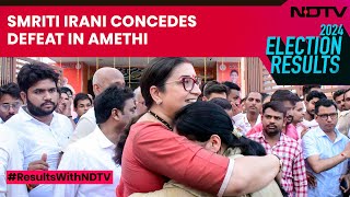 Amethi Election Result  Smriti Irani Concedes Defeat In Amethi By Congress’ Kishori Lal Sharma [upl. by Ruyle584]