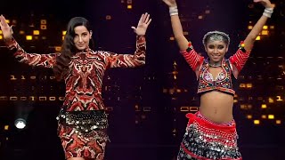 norafatehi india best dancer with saumya full dance performance on o saki saki song [upl. by Adnuahsor]