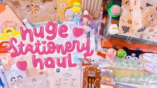 • Super Huge Stationery Pal Haul  Cute Stickers Memo Pad Stationery set  Christmas Gifts • [upl. by Melton]