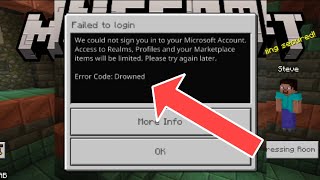 quotERROR CODEDROWNEDquot Minecraft failed to login problem explanation 121 [upl. by Ailahk]