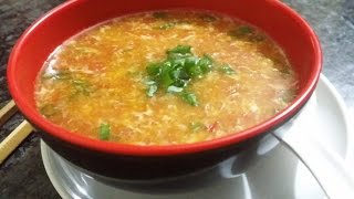 Tomato Egg DropTomato SoupChinese Tomato soup BY FOOD CAFE [upl. by Nilved]