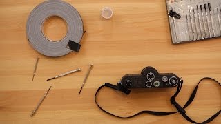 Fixing tripod plate on a Widelux F8 [upl. by Ardied128]