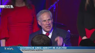 FULL Texas Gov Greg Abbott victory speech [upl. by Ellehcsor]