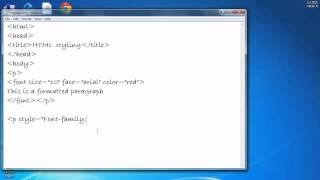 How to Change Color Font and Size of a Text in HTML [upl. by Oah520]