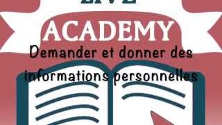 Donner et demander des informations personnelles en français [upl. by Ddat]