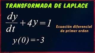 ✅Ecuación Diferencial de 1er orden resuelta por Transformada de Laplace  PASO A PASO👍 [upl. by Tila172]