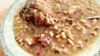 How To Make Southern Style Blackeyed Peas For New Years Good Luck Recipe [upl. by Selohcin]